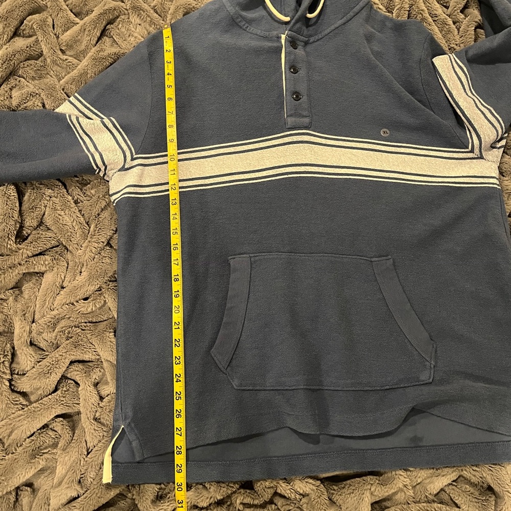 NWT American Eagle Blue Bonfire Fleece Baja Hoodie - Picture 15 of 16
